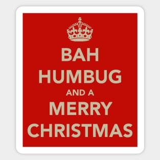 Bah Humbug and a Merry Christmas Sticker